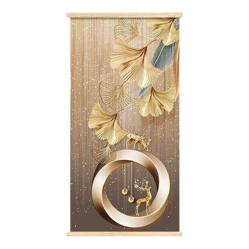 玄关装饰画现代简约入户客厅走廊壁画网红过道竖版餐厅墙上挂画布