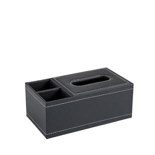 皮革纸巾抽纸盒酒店家用客厅遥控器多功能收纳盒宾馆民宿定制logo