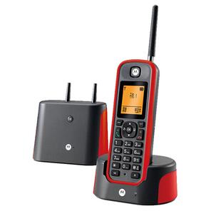 摩托罗拉(Motorola)子母电话机O201C 远距离数字无绳电话 办公家用别墅专用中文无线座机