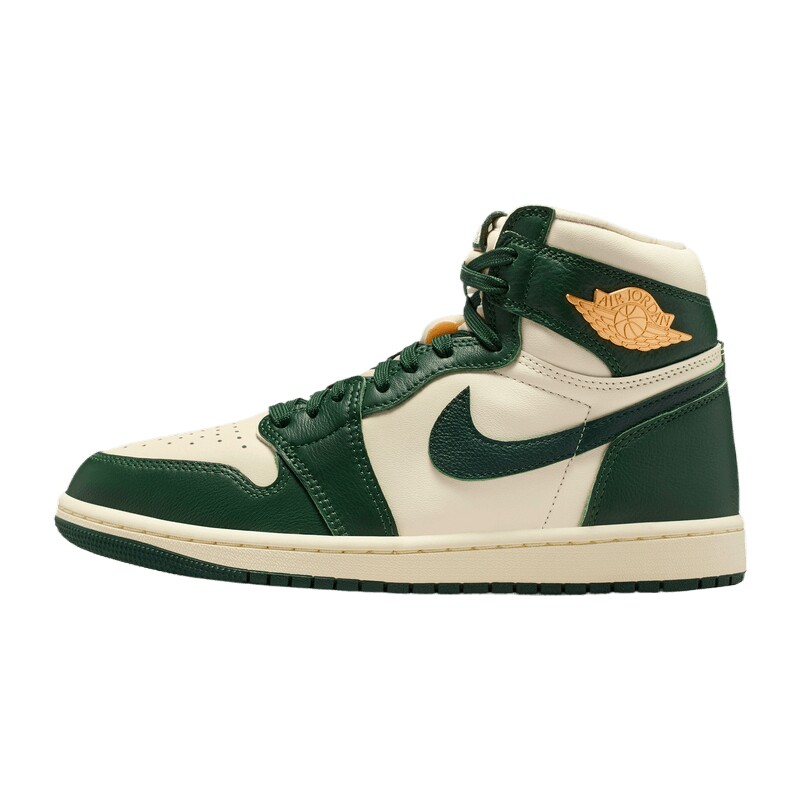 NIKE耐克女子Air Jordan 1白绿复古高帮运动篮球鞋FD2596-101