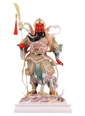 汉白玉伽蓝韦陀菩萨供佛武财神爷