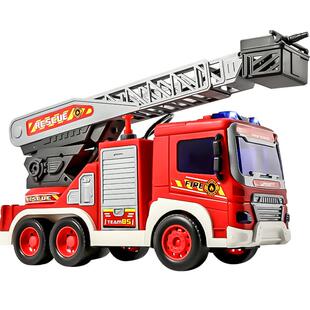 喷水消防车儿童玩具车男孩大号惯性声光救援车模型益智男新年礼物