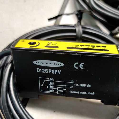 议价美国BANNER邦纳D12SP6FP D12SP6FPY D12SN6FP光纤放大器传感