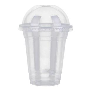 500ml一次性高透pet塑料冷饮400美式冰咖啡杯350ml奶茶杯带盖定制