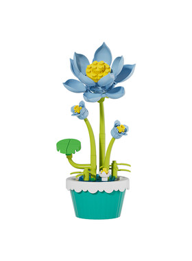 盆栽永生花束积木玫瑰花diy玩具
