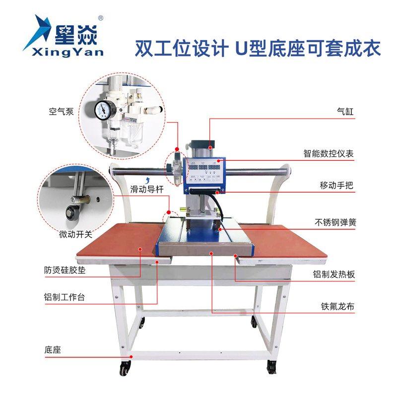 星焱气动双工位烫画机40*60热转印机套成衣服装T恤印花机烫图烫钻,办公设备/耗材/相关服务,烫金机/压烫机,淘宝优惠券,粉丝福利购,淘宝优惠卷