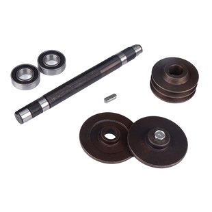 400切割机轴总成钢材j3g一400主轴夹板压板皮带轮切割机配件大全