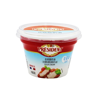 总统酸奶油160g早餐涂抹奶油
