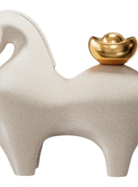 马上有钱新年摆件送人礼盒装