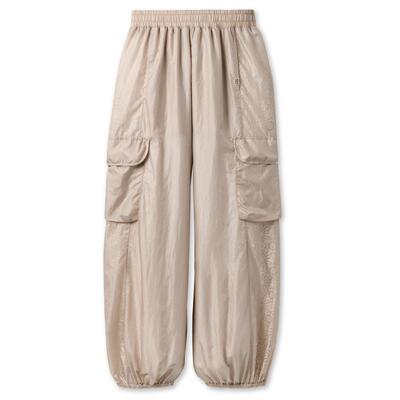 UGG纯色中腰大版型轻薄气球长裤