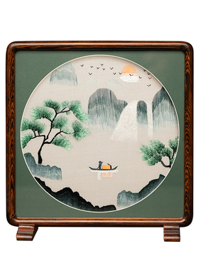 双面绣摆件绣美礼品家居饰品中式