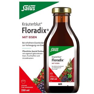 Salus Floradix 德国铁元红铁口服液成人孕妇儿童补铁补气血250ml