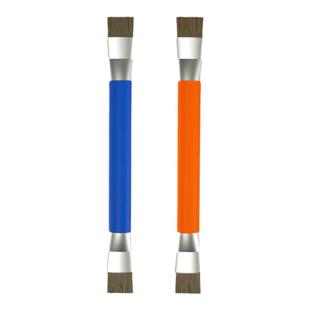 双头加硬除尘毛刷手机维修焊盘硬清洗主板电路IC猪鬃毛清洁小刷子