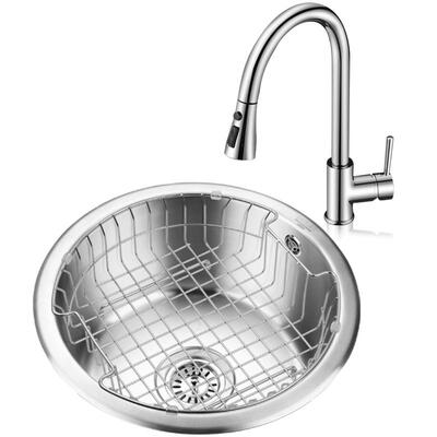 欧琳圆形吧台水槽岛台水槽