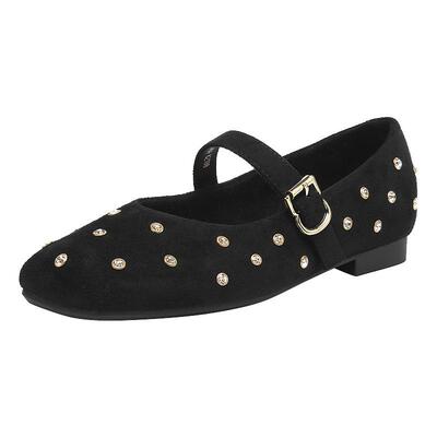 达芙妮浅口铆钉单鞋女春季玛丽珍