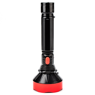 大功率强光LED大手电筒充电式工厂巡逻高亮远射家用应急照明二档