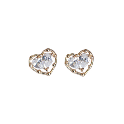 Enamour爱语S925银镀金耳钉