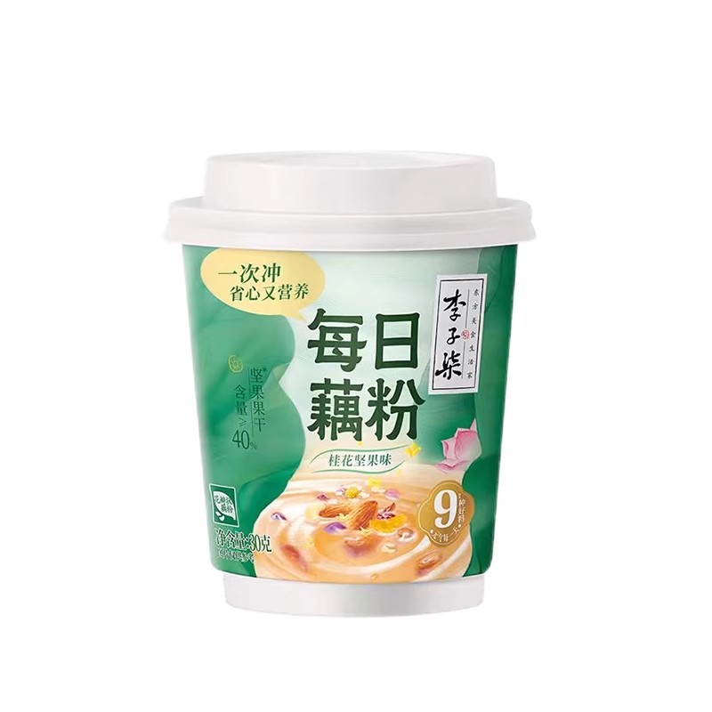 李子柒坚果桂花藕粉杯装