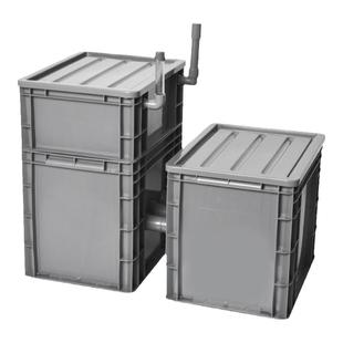 鱼缸底滤箱过滤槽鱼缸改装下过滤盒虹吸下水溪流鱼缸过滤系统整套