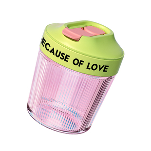 100%吸管杯女生高颜值便携小巧杯子tritan耐高温玻璃水杯2026新款