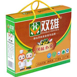 双雄潮汕特产橄榄菜丁香鱼仔沙丁鱼虾仁菜脯礼盒装酱菜潮州手信