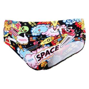 英发儿童泳裤比赛训练裤男童泳衣小中大童男孩专业舒适游三角泳裤