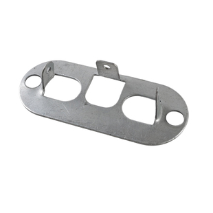 支架固定件卡扣护栏配件方卡L型转角铁艺角码栏杆方管镀锌连接件