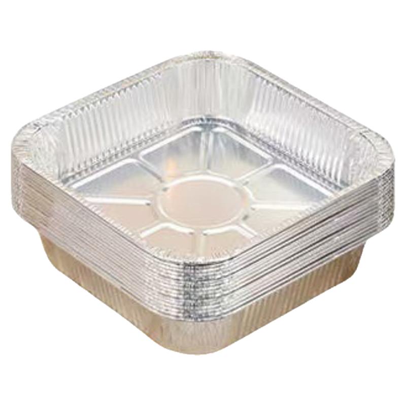 空气炸锅专用方形食品级烧烤锡纸盘家用加深锡箔纸烤箱用铝箔餐盒