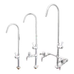 铜尖嘴实验室专用水龙头三联三口化验室水龙头高教学校实验台水咀