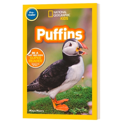 进口英文 美国国家地理读物 海雀 学前阶段 National Geographic Readers: Puffins (Pre-Reader) 少儿英文绘本儿童全英语书
