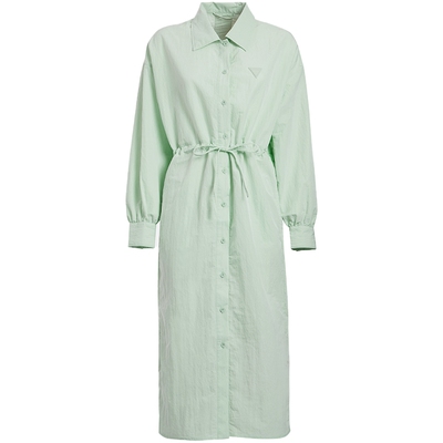 GUESS女士翻领长款风衣