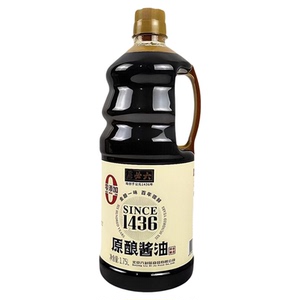 六必居原酿酱油1.75L桶装零添加特级酱油炒菜凉拌蘸食家用调味汁