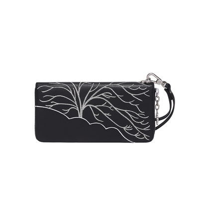 BAMPO半坡头层牛皮长款钱包