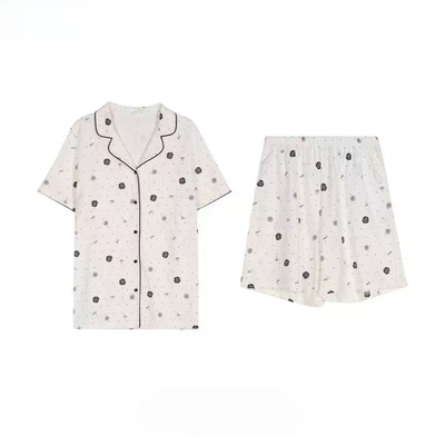 纯棉女睡衣甜美山茶花香氛家居服