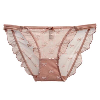 MimiAngel中低腰透气蕾丝内裤女