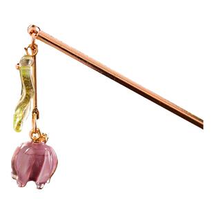 儿童发簪头饰中国风古装花朵蝴蝶女童旗袍汉服盘发簪子古风配饰品