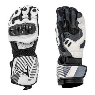 SBK摩托车竞技手套碳纤维长款防护骑士手套机车赛车防摔骑行触屏