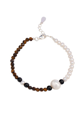 芭斯特｜珍珠虎睛玛瑙项链手链