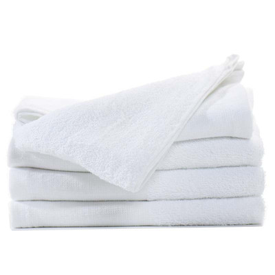 厨师专用纯棉白毛巾长方形餐饮厨房薄款吸水不掉毛擦桌子消毒柜