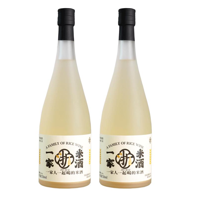 浙一家鲜浊米酒微醺女士低度甜酒米露原味米酿聚会轰趴750ml375ml