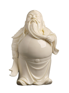 张明贵大师作品陶瓷关公摆件