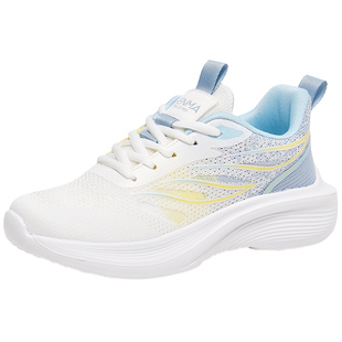 森马透气运动鞋女夏季薄款2026新款轻便软底超轻显脚小厚底老爹鞋