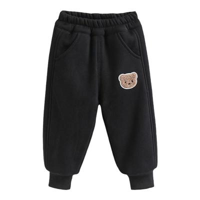 女童棉裤冬季三层加绒加厚夹棉裤