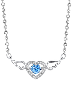 送女朋友的礼物天使之恋爱心项链