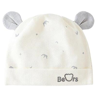 婧麒夏季新生儿薄款透气护囟门帽