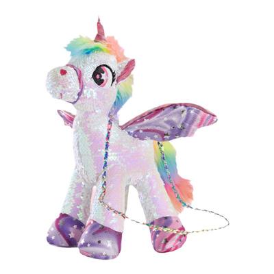 CozyWorld彩虹亮片独角兽毛绒包