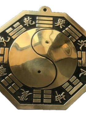 路冲反弓门口天斩鱼铜太极八卦镜