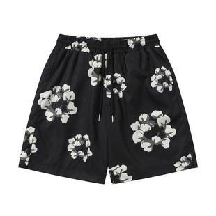 FOG高街DENIM TEARS木棉花印花美式潮牌夏威夷运动休闲沙滩短裤男