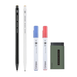 日本国誉KOKUYO三角杆自动铅笔0.9/1.3学生用考试答题卡专用笔2b涂卡铅笔芯 2比自动铅笔 速写HB