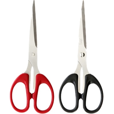 得力6034办公剪刀文具中号小号